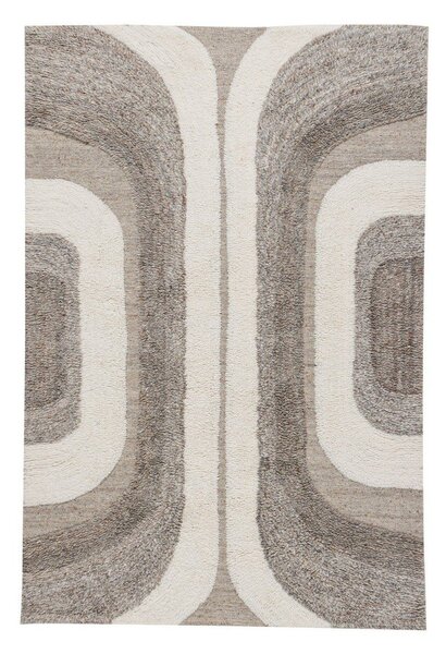 Szaro-beżowy dywan z mieszanki wełny 170x240 cm Moro – WOOOD