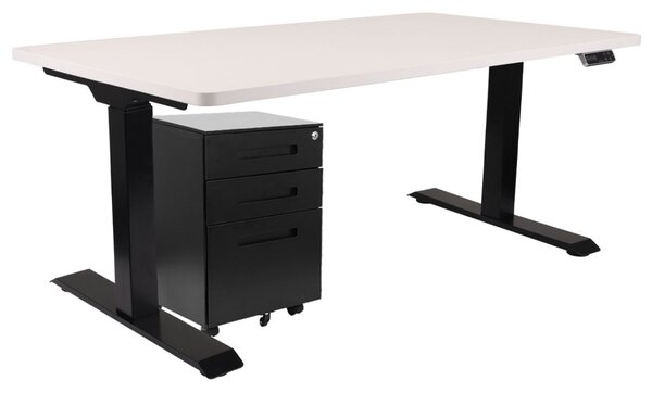 Zestaw: Biurko Alto 101 Black + kontenerek