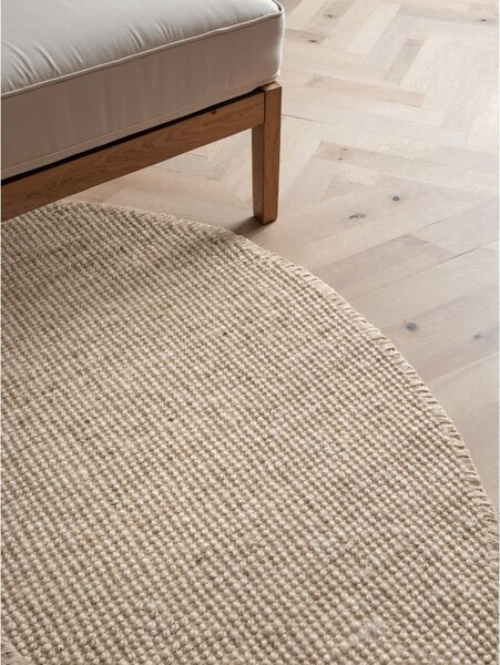 Kremowy okrągły dywan z juty ø 160 cm Bouclé Jaipur – Hanse Home