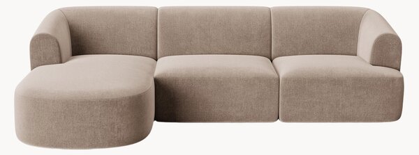 Narożna sofa modułowa z aksamitu Campi (4-osobowa)