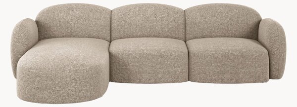Sofa narożna z szenilu Blair