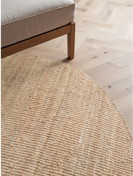 Okrągły dywan z juty w naturalnym kolorze ø 160 cm Bouclé Jaipur – Hanse Home