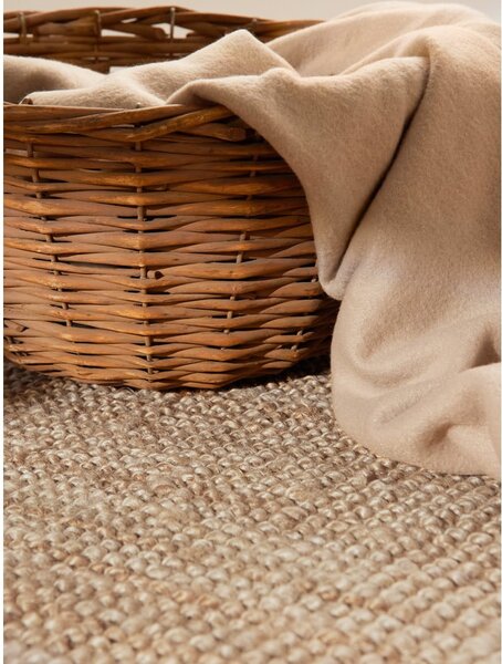 Okrągły dywan z juty w naturalnym kolorze ø 160 cm Bouclé Jaipur – Hanse Home