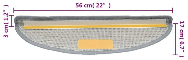 Komplet 15 czerwonych trepów na schody K9-H53