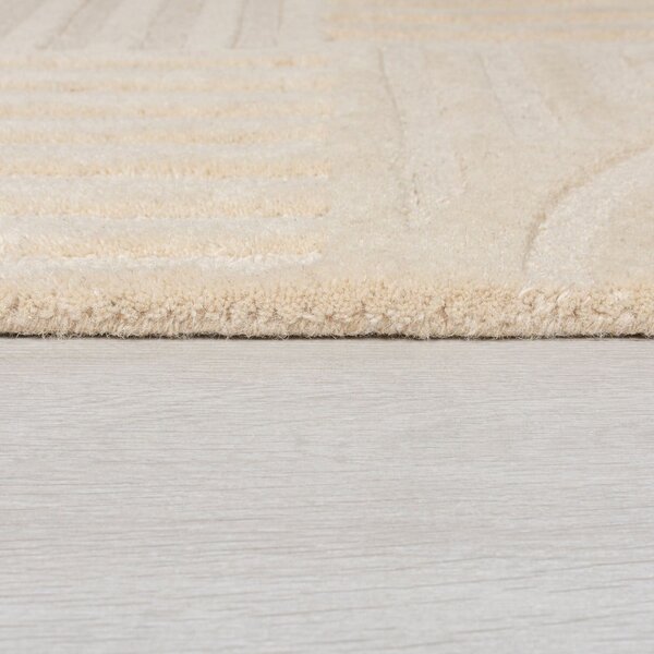 Beżowy dywan wełniany Flair Rugs Zen Garden, 120x170 cm