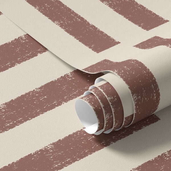 Tapety Pionowe paski w kolorze terakoty na jasnym tle, Unikalne tapety, a01189v1 : Uwalls.pl
