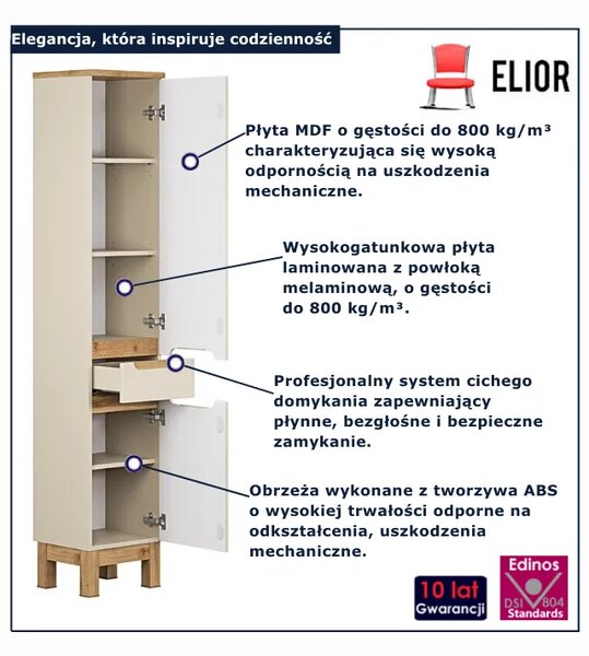 Kaszmirowy stojący słupek łazienkowy A3-B09