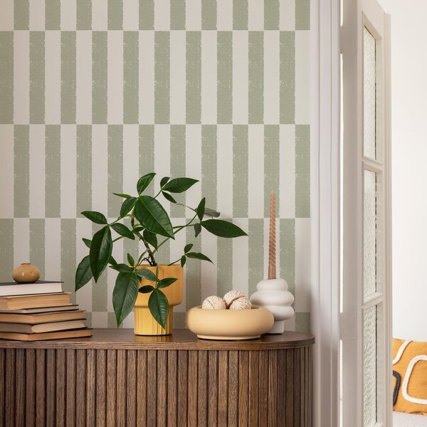Tapety Jasnozielone pionowe paski na jasnym tle, Unikalne tapety, a01190v1 : Uwalls.pl
