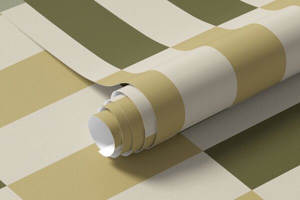 Fototapety Wzór w paski w odcieniach zieleni i piaskowych, Fototapety Geometryczne, w05150 : Uwalls.pl
