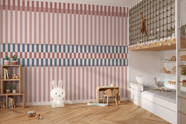 Fototapety Wzór w paski w odcieniach różu i błękitu, Fototapety Geometryczne, w05150v5 : Uwalls.pl