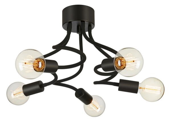 Czarna lampa sufitowa Markslöjd Medua Ceiling 5L