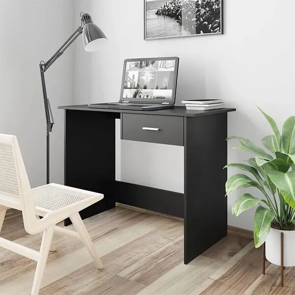 Czarne minimalistyczne biurko o szerokości 100 cm Z5-D94