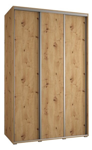 Szafa przesuwna wysoka Davos 1 160, gÅ. 60 cm artisan + artisan + srebrny