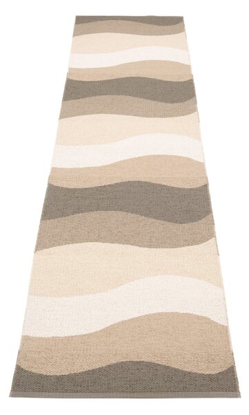 Brązowo-beżowy chodnik odpowiedni na zewnątrz 70x300 cm Urvi Earth – Pappelina