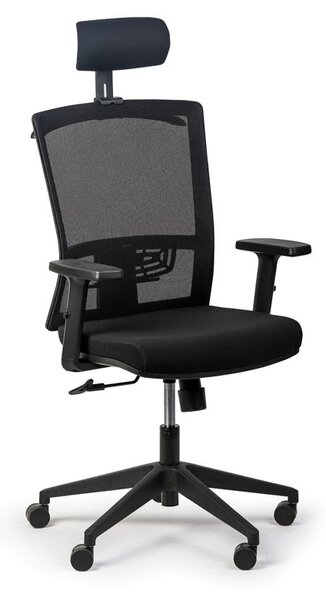Krzesło biurowe FELIX, 1+1 GRATIS, czarny