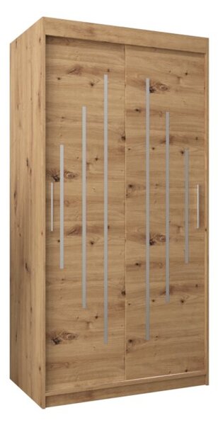 Szafa przesuwna garderoba York 100 wys. 200 cm artisan + artisan