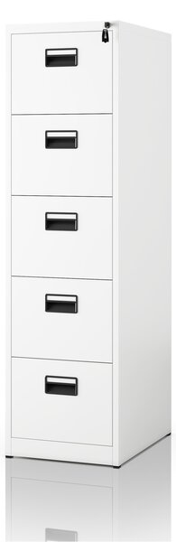 Szafa kartotekowa metalowa biała: SARA V5, 460 x 1625,5 x 600 mm