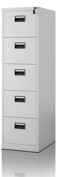 Szafa kartotekowa metalowa szara: SARA V5, 460 x 1625,5 x 600 mm
