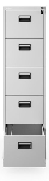 Szafa kartotekowa metalowa szara: SARA V5, 460 x 1625,5 x 600 mm