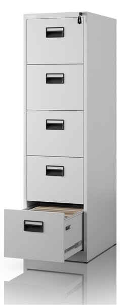 Szafa kartotekowa metalowa szara: SARA V5, 460 x 1625,5 x 600 mm