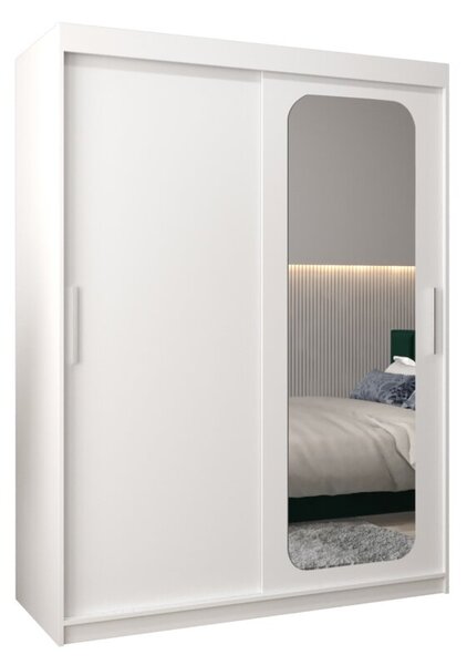 Szafa przesuwna garderoba Promo T2 150 wys. 200 cm biaÅy + biaÅy