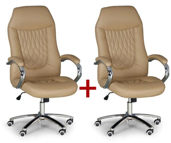 Fotel biurowy SUPERIOR 1+1 GRATIS, beżowy