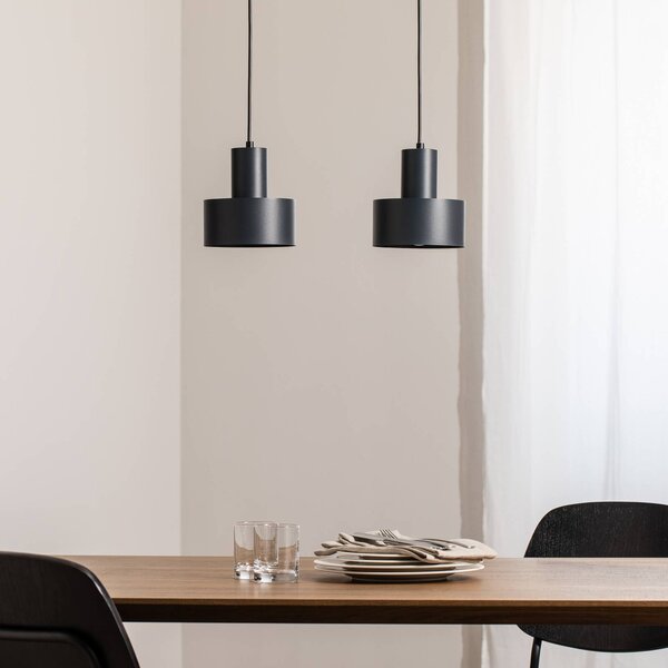 Lampa wisząca Rif 2 SIGMA, możliwość ściemniania, czarny, salon / jadalnia, metal, nowoczesny