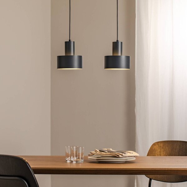 Lampa wisząca Rif 2 SIGMA, możliwość ściemniania, czarny, salon / jadalnia, metal, nowoczesny