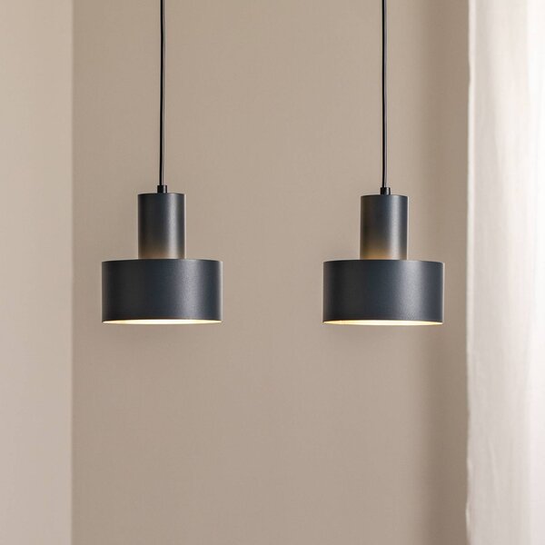 Lampa wisząca Rif 2 SIGMA, możliwość ściemniania, czarny, salon / jadalnia, metal, nowoczesny