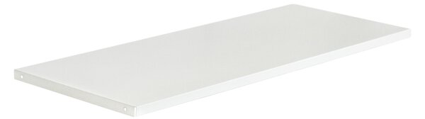 Półka metalowa do szafy biurowej, 900 x 20 x 360 mm, biała