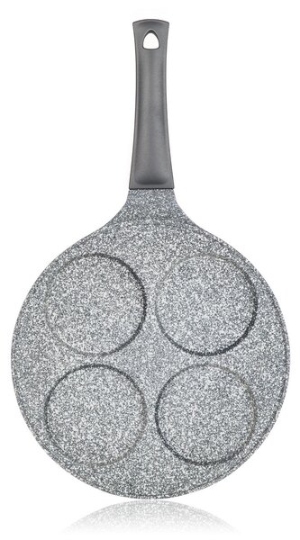 Banquet Patelnia na 4 racuchy z powierzchnią nieprzywierającą Granite Grey, śr. 26 cm