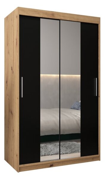 Szafa przesuwna garderoba Tokyo 1 120 wys. 200 cm artisan + czarny