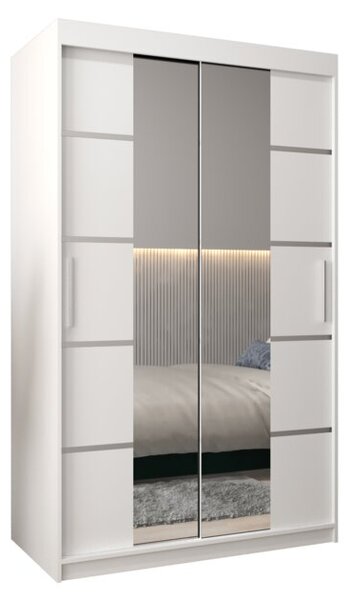 Szafa przesuwna garderoba Verona 4 120 wys. 200 cm biaÅy + biaÅy