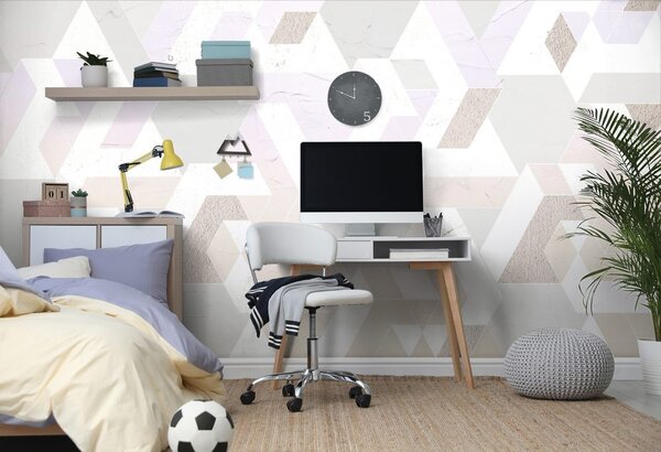 Tapeta pastelowe wzory puzzli