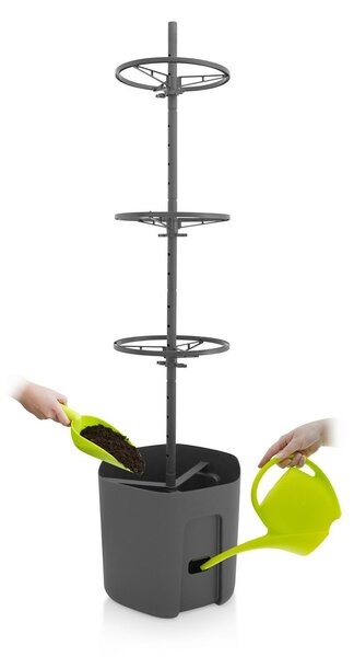 Gardenico Pojemnik do uprawy pomidorów antracyt, śr. 29 cm, S