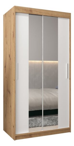 Szafa przesuwna garderoba Tokyo 1 100 wys. 200 cm artisan + biaÅy