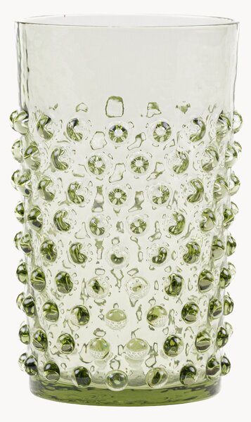 Komplet szklanek ze szkła dmuchanego Opaline Hobnail, 6 elem