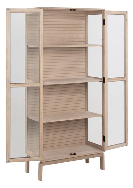 Witryna w dekorze dębu 80x180 cm Linley – Actona