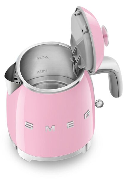 Różowy czajnik elektryczny ze stali nierdzewnej 800 ml Retro Style – SMEG