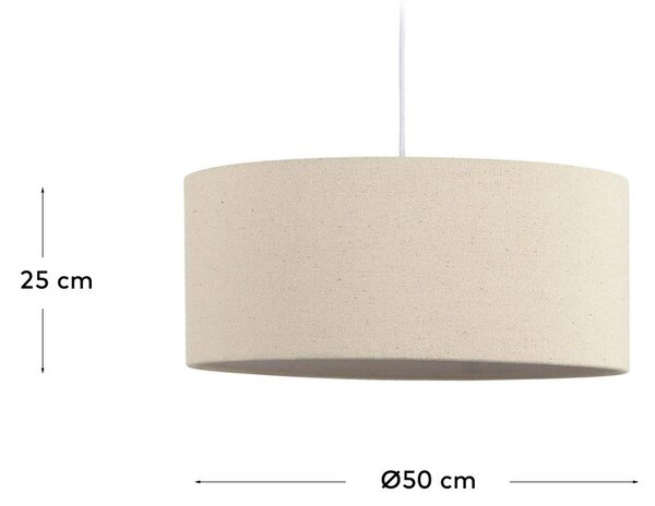Kremowy abażur ø 50 cm Nazli – Kave Home