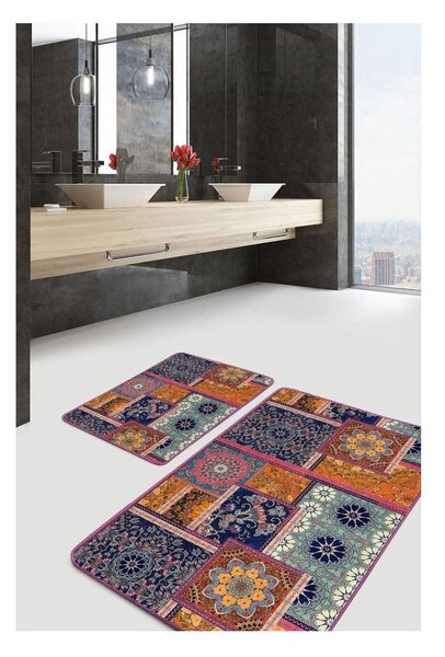 Aksamitne dywaniki łazienkowe zestaw 2 szt. 60x100 cm – Mila Home