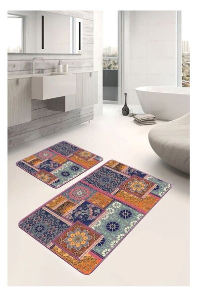 Aksamitne dywaniki łazienkowe zestaw 2 szt. 60x100 cm – Mila Home