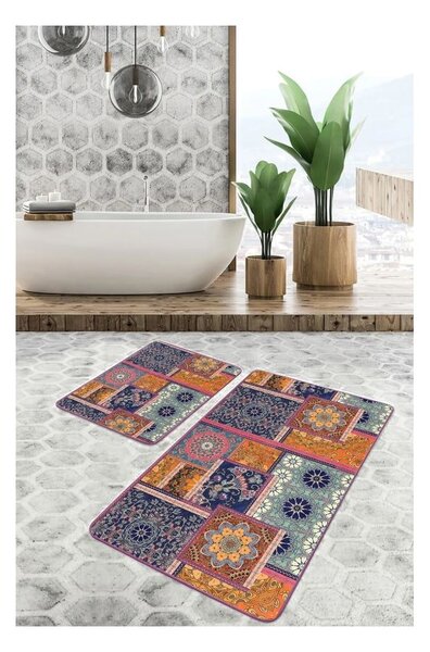 Aksamitne dywaniki łazienkowe zestaw 2 szt. 60x100 cm – Mila Home