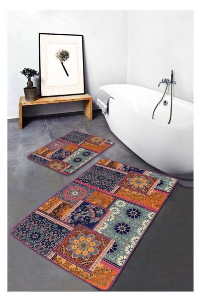 Aksamitne dywaniki łazienkowe zestaw 2 szt. 60x100 cm – Mila Home