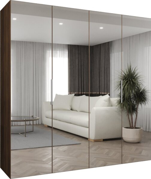 Szafa uchylna otwierana Marbella 3 200 wys. 202 cm orzech warmia + u. kaszmir