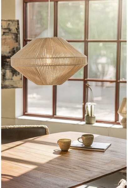 Lampa wisząca w naturalnym kolorze z tekstylnym kloszem ø 50 cm Razzo – Markslöjd