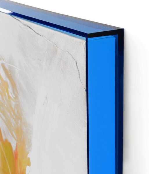 Obraz z ręcznie malowanymi elementami 102x102 cm Confidential Blue – Malerifabrikken