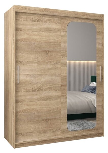 Szafa przesuwna garderoba Promo T2 150 wys. 200 cm sonoma + sonoma