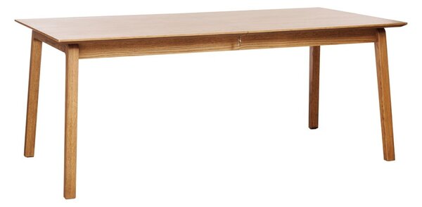 Rozkładany stół z blatem w dekorze dębu 95x190 cm Bari – Unique Furniture