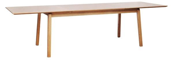 Rozkładany stół z blatem w dekorze dębu 95x190 cm Bari – Unique Furniture